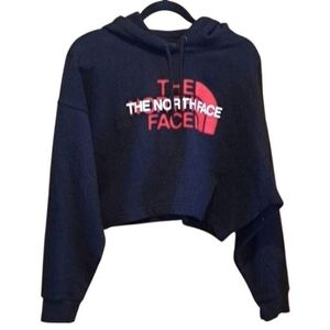 The North Face Black Cropped Hooded Sweatshirt